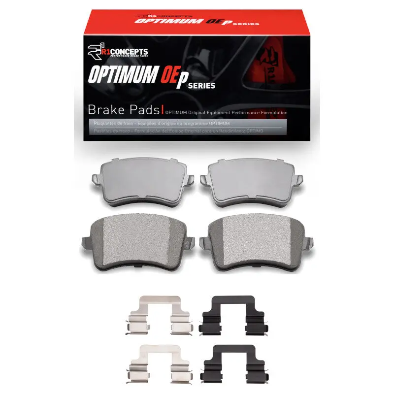 R1 08-17 Audi S5 Rear Optimum Oe Pads & Hardware Kit 1