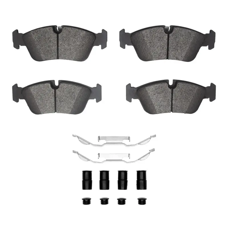 R1 05-06 Bmw 120I (Mexico) Front Semi Met Pads & Hardware Kit 1