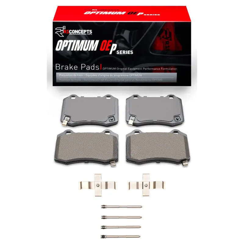 R1 10-16 Hyundai Genesis Coupe Rear Optimum Oe Brake Pads & Hardware Kit 1