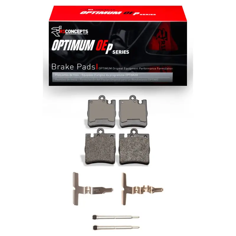 R1 96-11 Mercedes-Benz C230 Rear Optimum Oe Pads & Hardware Kit 1