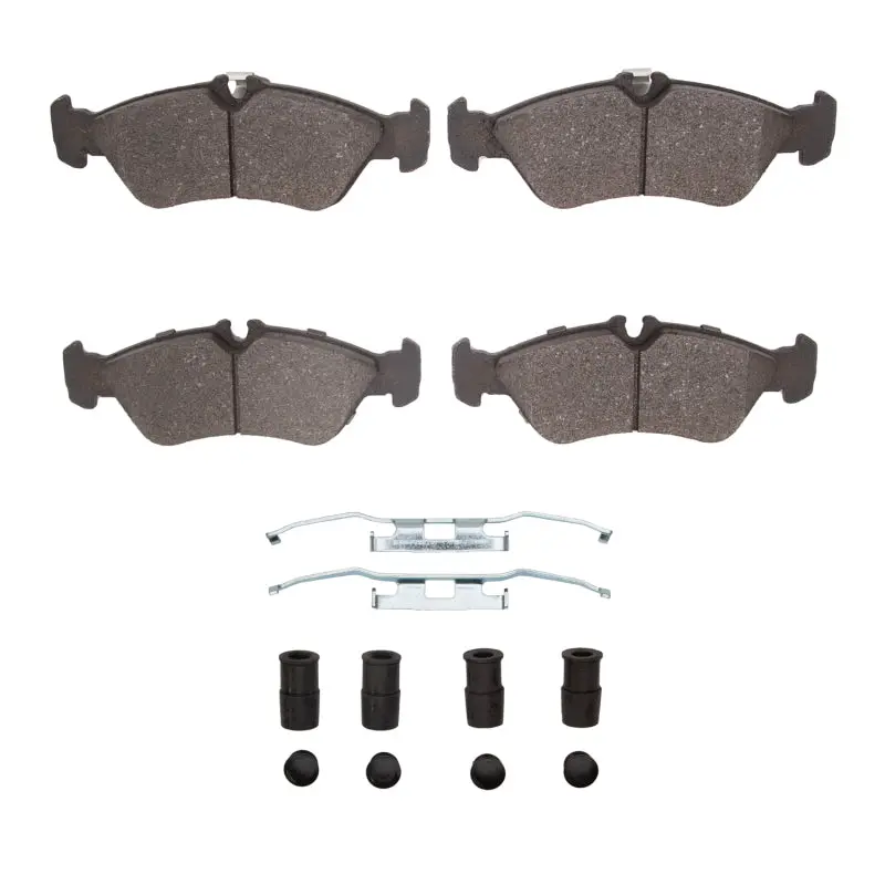 R1 02-06 Dodge Sprinter 3500 Rear Semi Met Pads & Hardware Kit 1