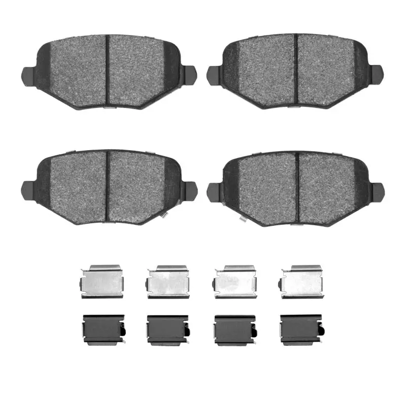 R1 09-14 Dodge Journey Rear Euro Ceramic Pads & Hardware Kit 1