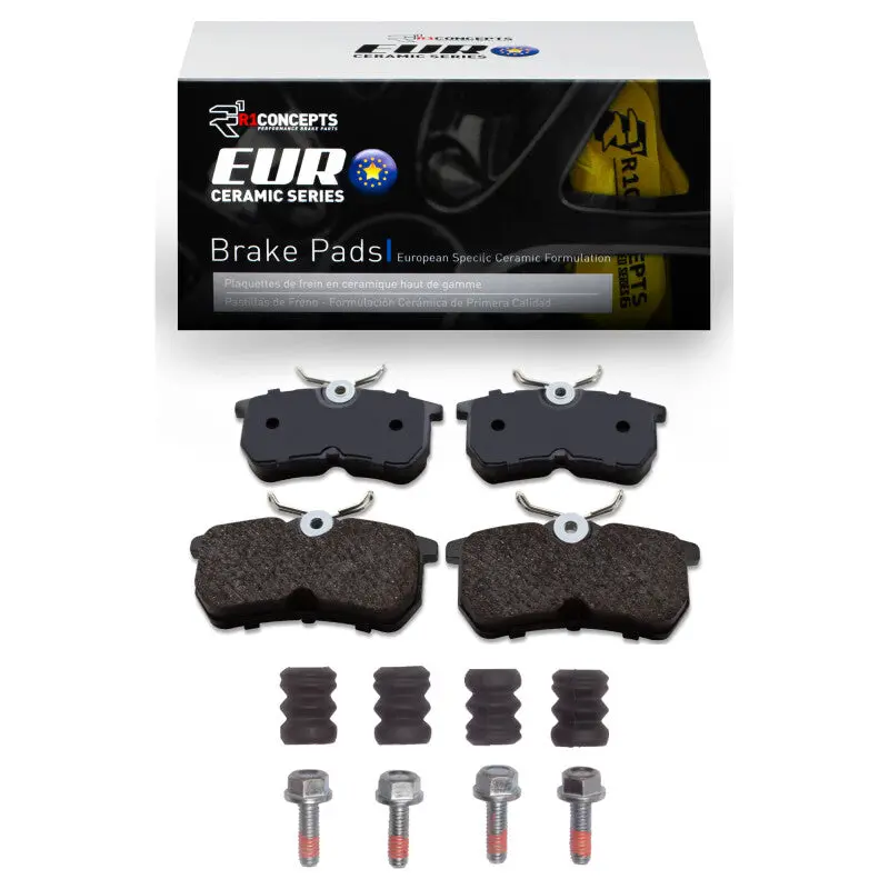 R1 2001-2019 Ford Focus Rear R1 Euro Ceramic Pads & Hardware Kit 1