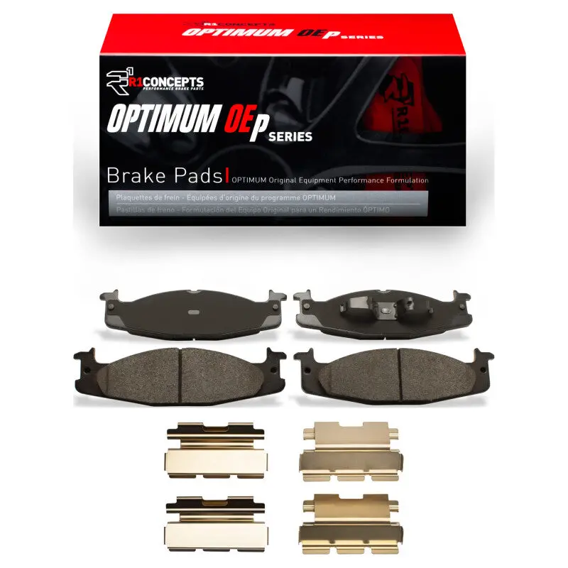 R1 94-03 Ford E-150 Club Wagon Front Optimum Oe Pads & Hardware Kit 1
