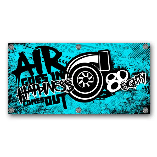 80Eighty® Air & Happiness Banner - Blue 1