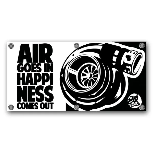 80Eighty® Air & Happiness Banner - Black 1