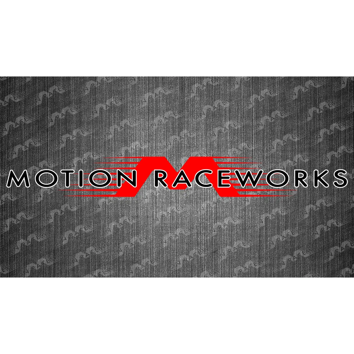 Red/White Motion Raceworks Decal 12"X3" 1