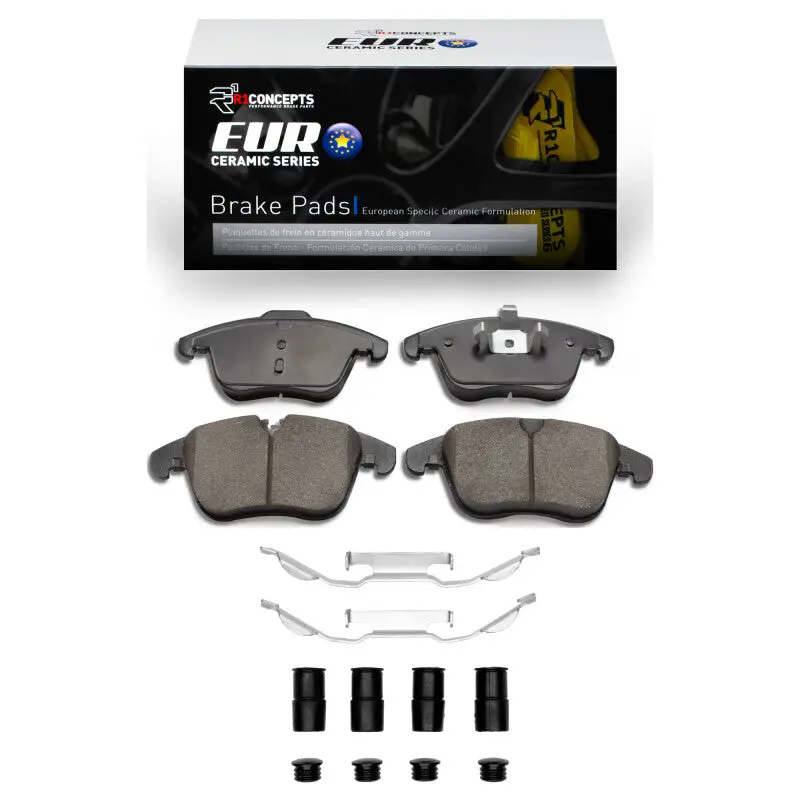 R1 06-18 Jaguar Xk Front Euro Ceramic Brake Pads & Hardware Kit 1