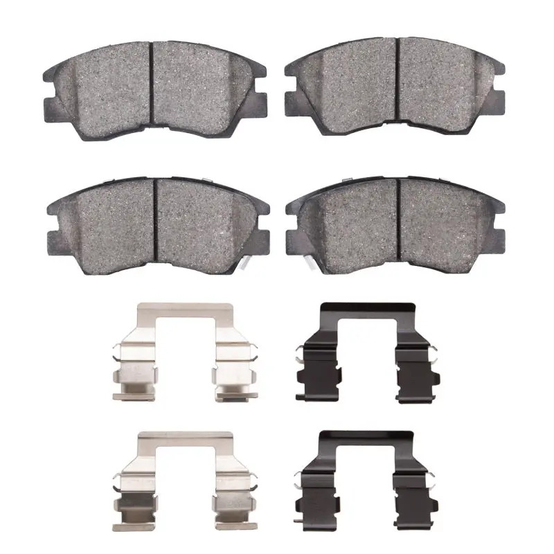 R1 86-08 Dodge Ram 50 Front Semi Met Pads & Hardware Kit 1
