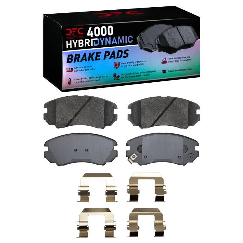 R1 02-13 Hyundai Elantra Front Semi Met Pads & Hardware Kit 1