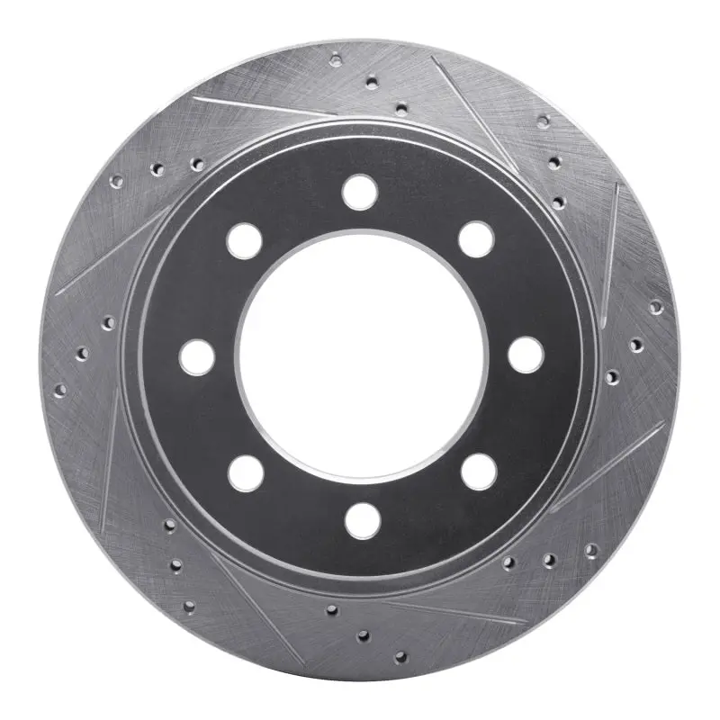 R1 03-08 Dodge Ram 4000 (Mexico) Rear Right Drilled & Slotted Silver Brake Rotor 1