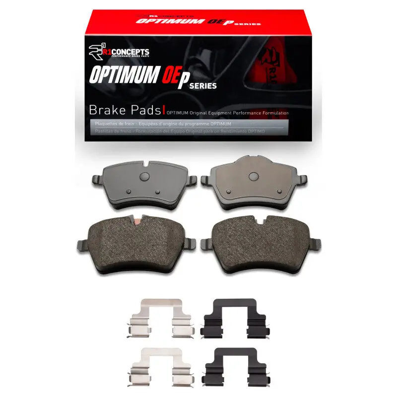 R1 13-16 Mini Cooper Countryman Front Optimum Oe Pads & Hardware Kit 1