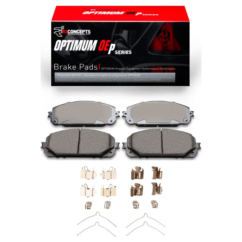 R1 14-20 Jeep Cherokee Front Optimum Oe Pads & Hardware Kit 1
