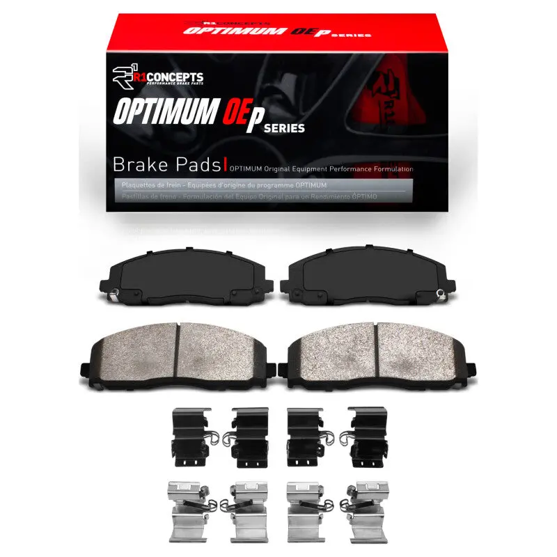 R1 2018-2025 Jeep Gladiator Front R1 Optimum Oe Pads & Hardware Kit 1