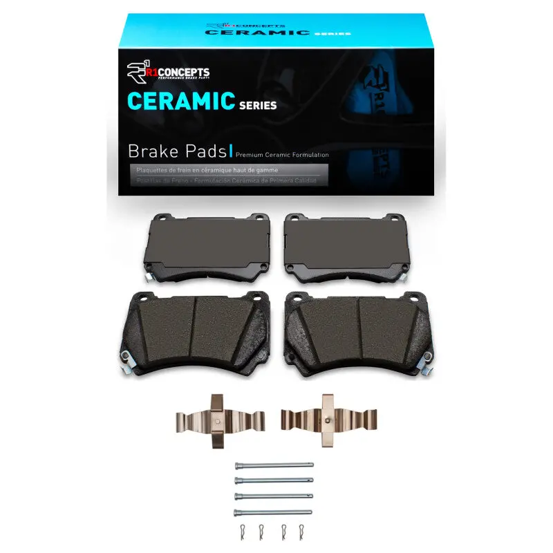 R1 09-14 Hyundai Genesis Sedan Front Ceramic Pads & Hardware Kit 1