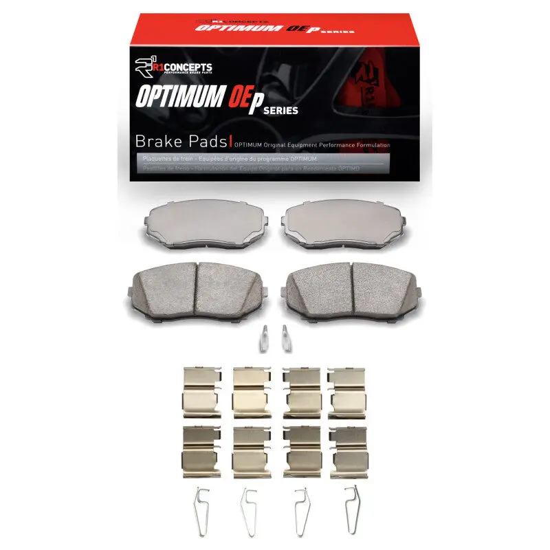 R1 16-25 Mazda Cx-9 Front Optimum Oe Brake Pads & Hardware Kit 1