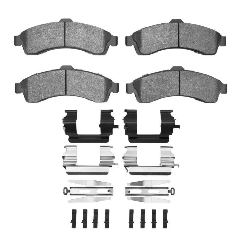 R1 02-05 Saab 9-7X Front Euro Ceramic Brake Pads And Hardware Kit 1