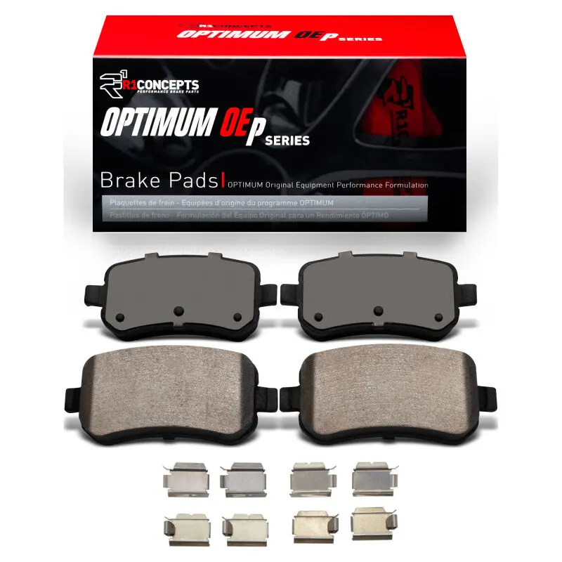 R1 08-12 Chrysler Town & Country Rear Optimum Oe Brake Pads & Hardware Kit 1