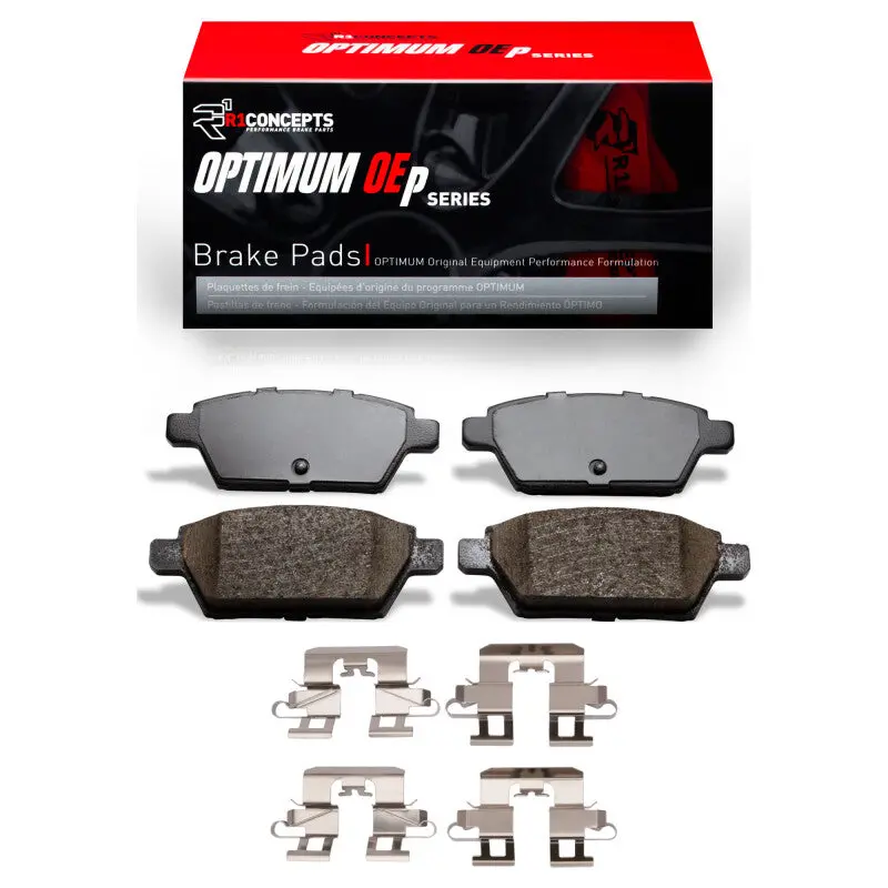 R1 06-13 Ford Fusion Rear Optimum Oe Pads & Hardware Kit 1