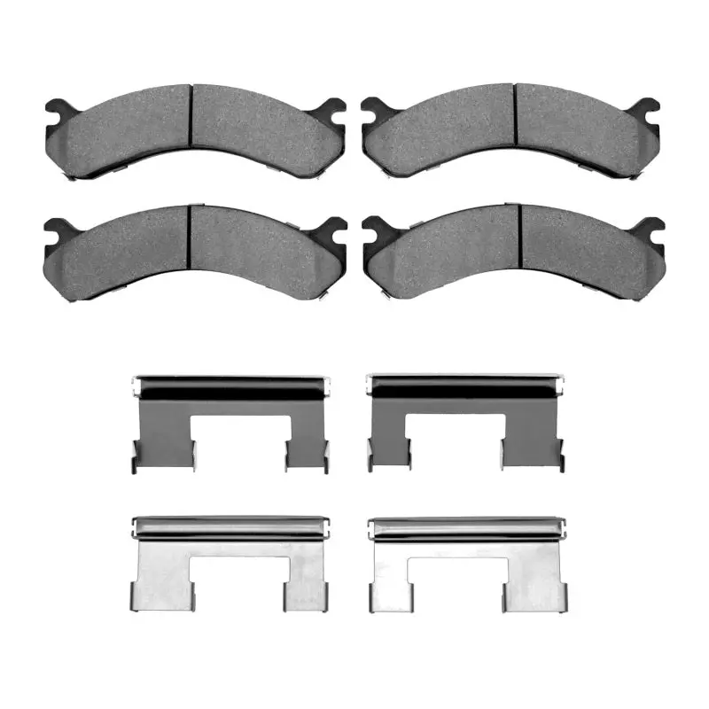 R1 01-10 Chevrolet Silverado 3500 Rear Semi Met Pads & Hardware Kit 1