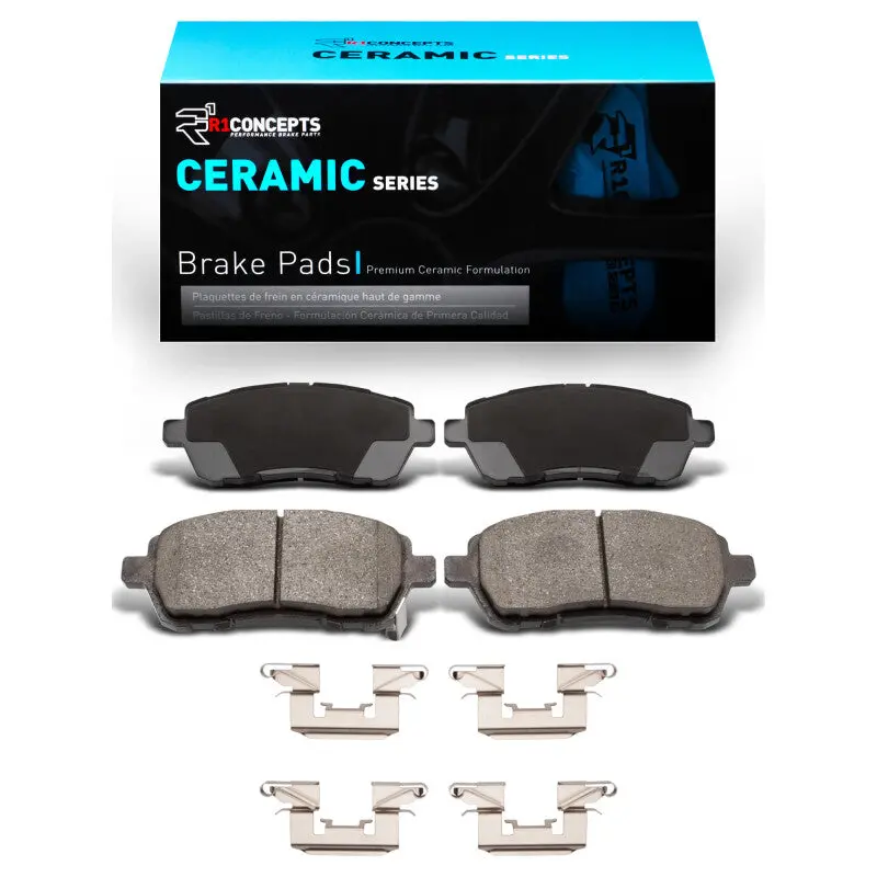 R1 2011-2017 Mazda 2 (Usa/Canada) Front R1 Ceramic Pads & Hardware Kit 1
