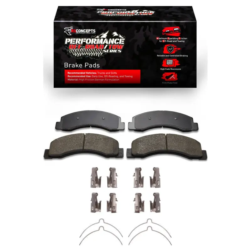 R1 99-05 Ford F-250 2Wd (Super Duty) Front Performance Off-Road/Tow Brake Pads & Hardware Kit 1