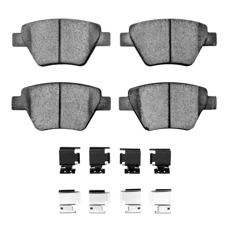 R1 2005-2016 Audi A3 Quattro Rear R1 Ceramic Pads & Hardware Kit 1