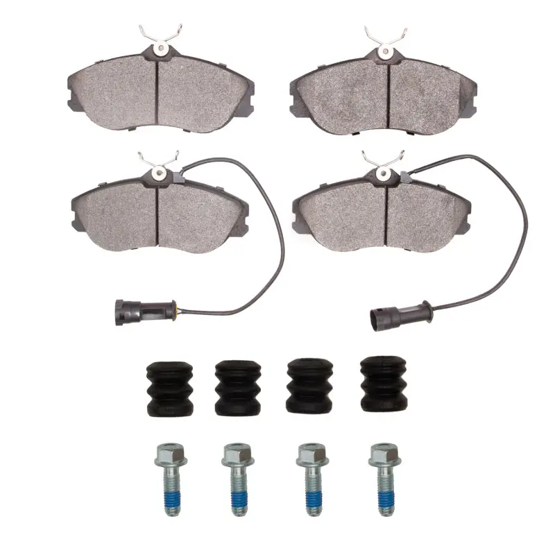 R1 85-91 Audi 5000S Quattro Front Semi Met Pads & Hardware Kit 1