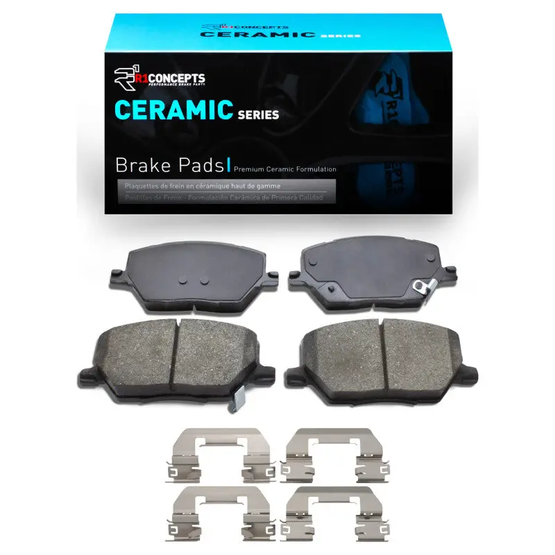 R1 2015-2023 Fiat 500X Front R1 Ceramic Pads & Hardware Kit 1