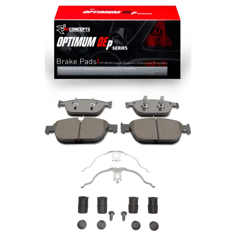 R1 11-18 Audi A8 Front Optimum Oe Pads & Hardware Kit 1