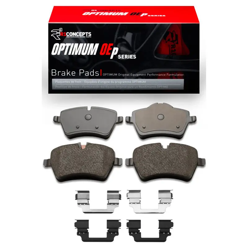 R1 13-16 Mini Cooper Paceman Front Optimum Oe Pads & Hardware Kit 1
