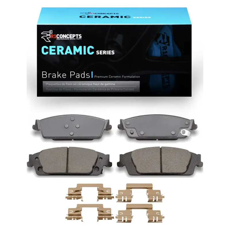 R1 2007-2020 Cadillac Escalade Rear R1 Ceramic Pads & Hardware Kit 1