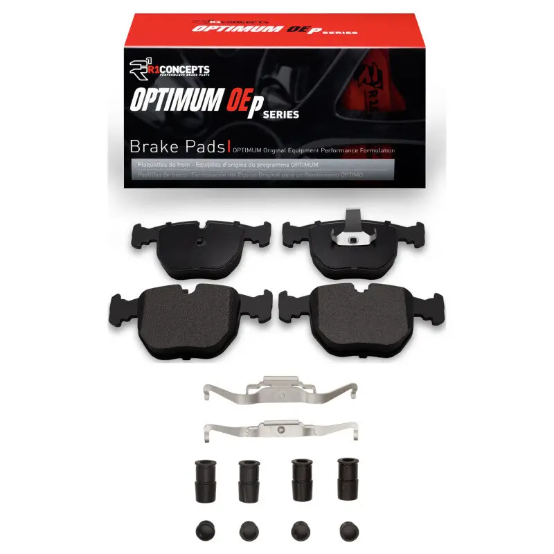 R1 00-03 Bmw 540I Front Optimum Oe Pads & Hardware Kit 1