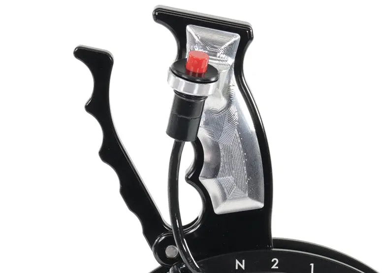 Operator Button Billet Grip Insert Set Bare Aluminum 16-144-03 (Button Not Included) 1