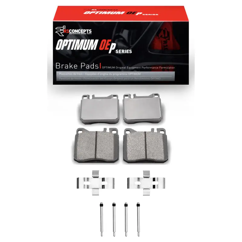 R1 1979-1985 Mercedes-Benz 450Slc Front R1 Optimum Oe Pads & Hardware Kit 1