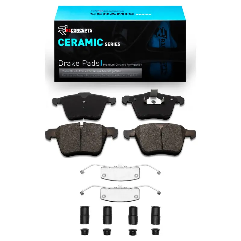 R1 07-18 Jaguar Xf Front Ceramic Pads & Hardware Kit 1