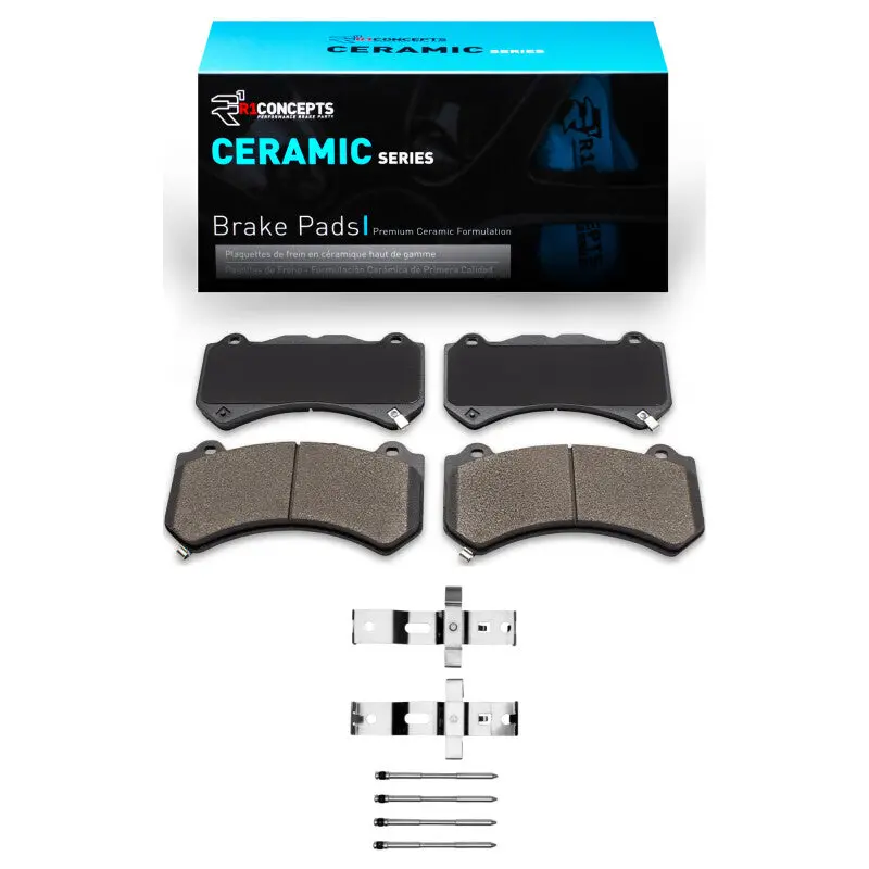 R1 2012-2025 Dodge Durango Front R1 Ceramic Pads & Hardware Kit 1