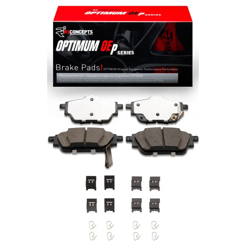 R1 2020-2025 Nissan Sentra Rear R1 Optimum Oe Pads & Hardware Kit 1