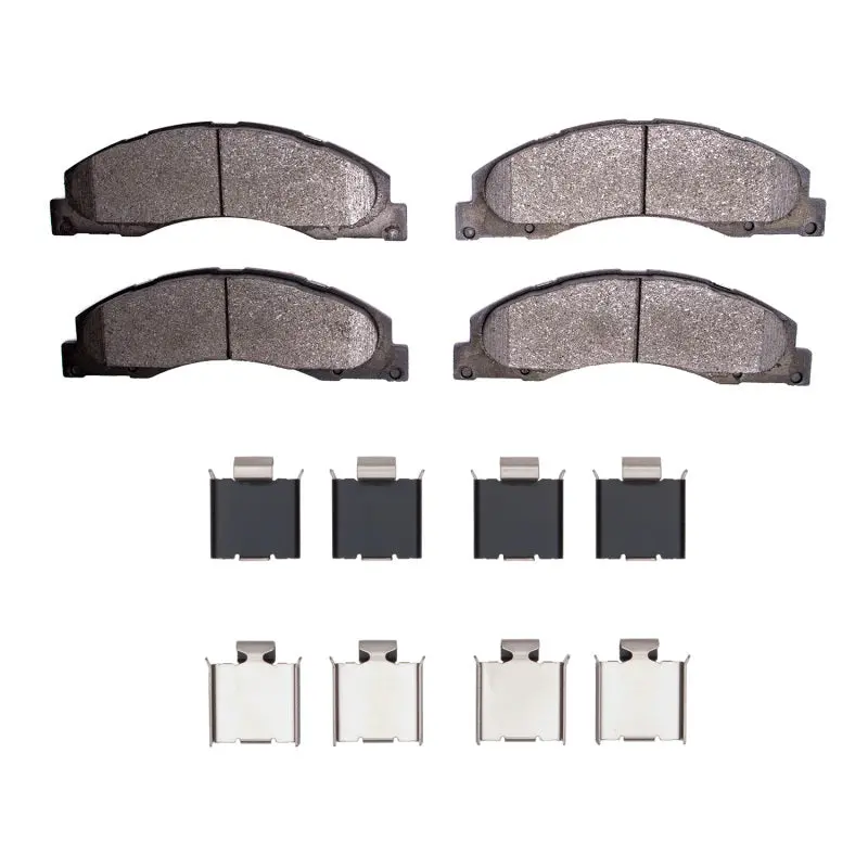 R1 2008-2025 Ford E-Super Duty Front R1 Semi Met Pads & Hardware Kit 1