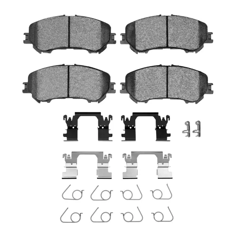 R1 14-23 Nissan Rogue Sport Front Euro Ceramic Pads & Hardware Kit 1