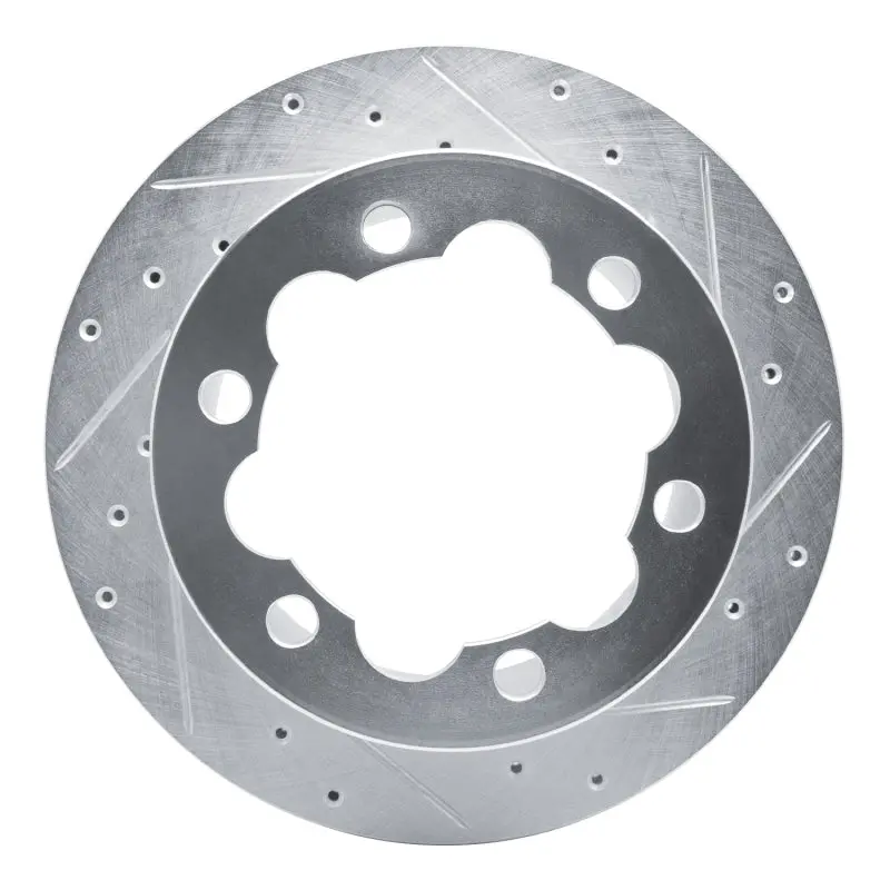 R1 02-06 Dodge Sprinter 3500 Rear Right Drilled & Slotted Silver Brake Rotor 1