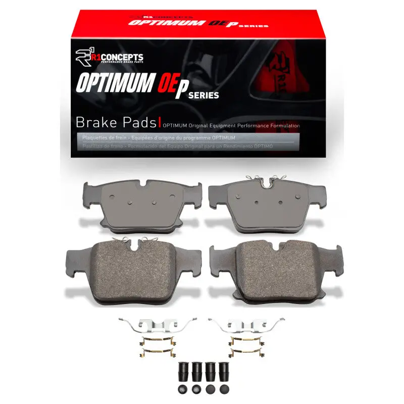 R1 23-25 Bmw 540I Xdrive Rear Optimum Oe Pads & Hardware Kit 1