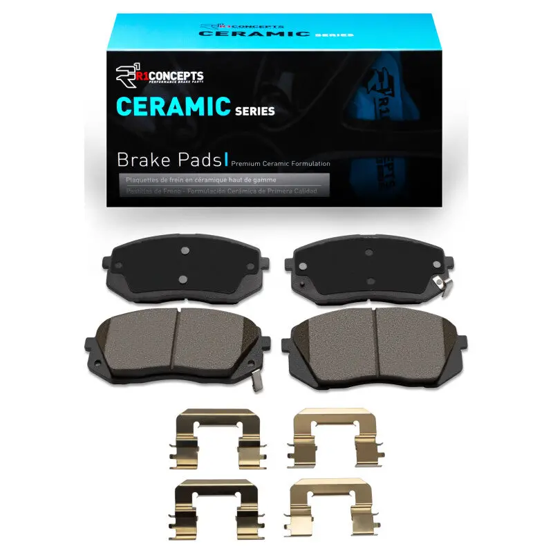 R1 11-12 Kia Rondo (Canada) Front Ceramic Pads & Hardware Kit 1