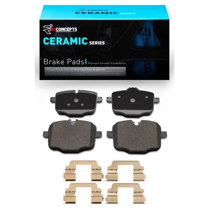 R1 11-19 Bmw 535I Rear Ceramic Brake Pads & Hardware Kit 1