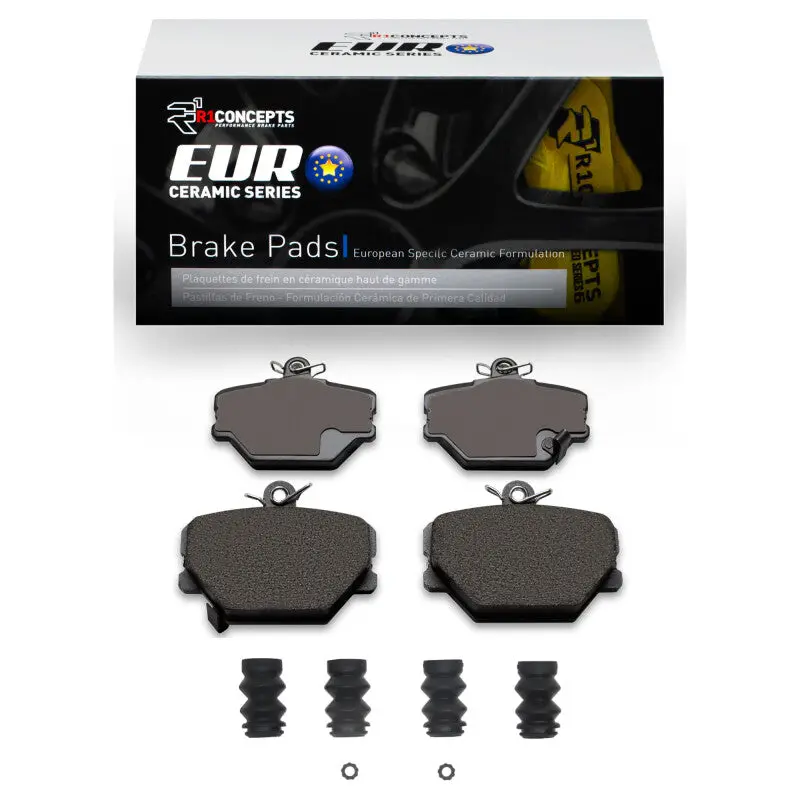 R1 05-16 Smart Fortwo Front Euro Ceramic Pads & Hardware Kit 1