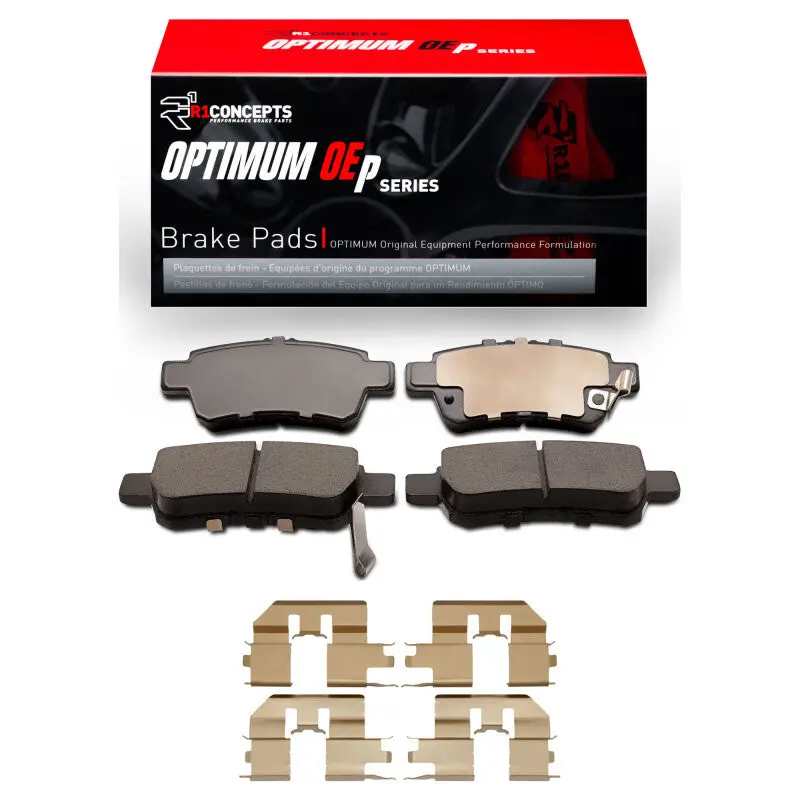 R1 2005-2010 Honda Odyssey Rear R1 Optimum Oe Pads & Hardware Kit 1