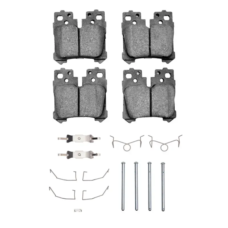 R1 07-25 Lexus Ls500h Rear Semi Met Pads & Hardware Kit 1