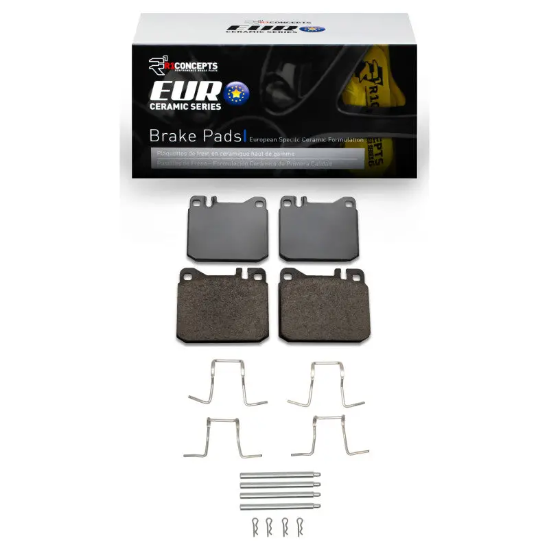 R1 73-79 Mercedes-Benz 300Sd Front Euro Ceramic Pads & Hardware Kit 1