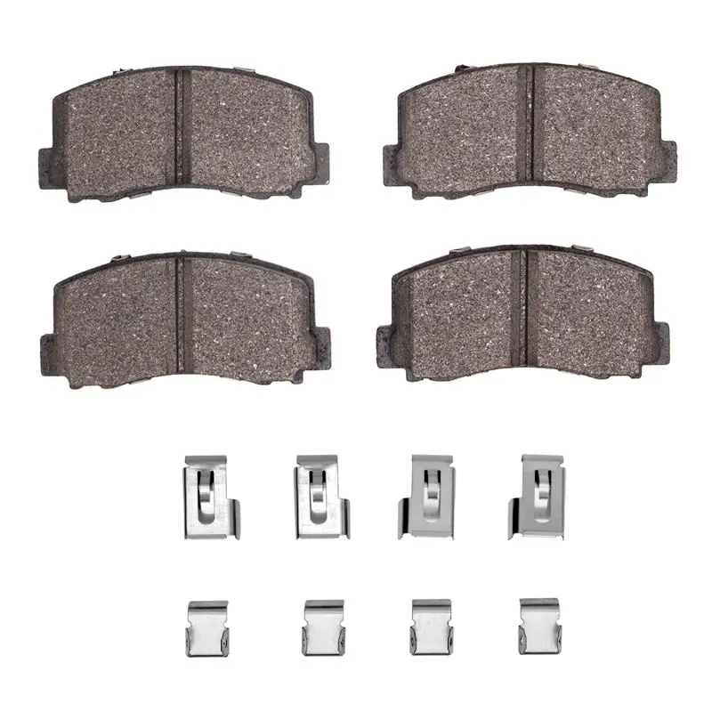 R1 83-83 Mitsubishi Cordia Front Semi Met Pads & Hardware Kit 1