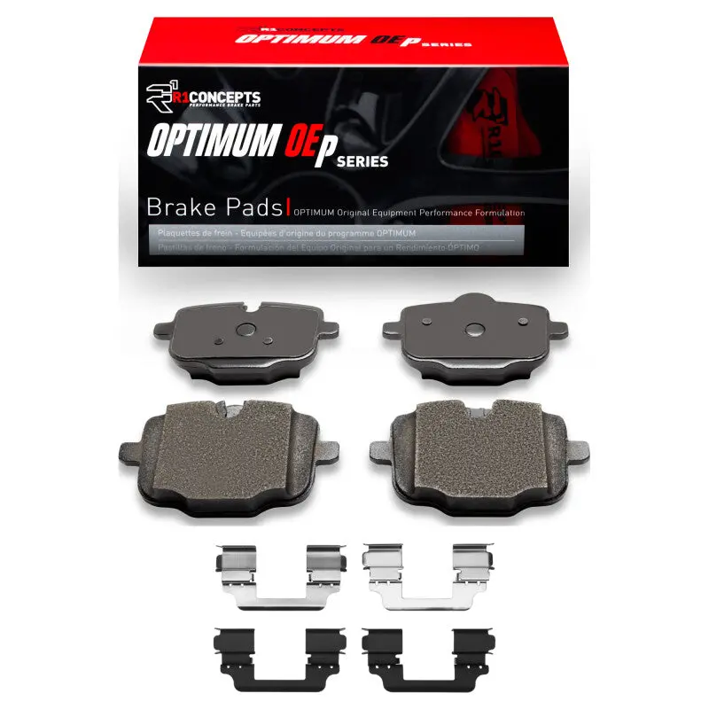 R1 20-25 Bmw Alpina B7 Xdrive Rear Optimum Oe Pads & Hardware Kit 1